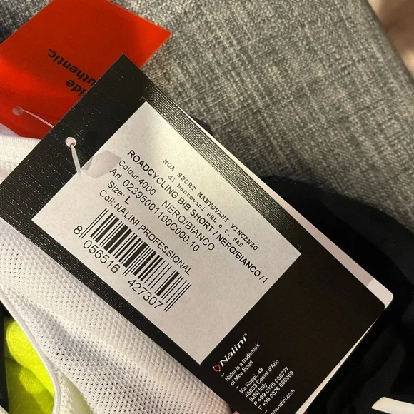 Nalini Road-cycling Bib Shorts - Mens Large, Black and White - Picture 3 of 3